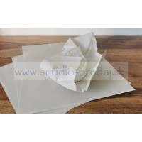 Voskovaný papír bílý 50ks 25x25 cm